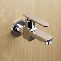 Rubinetti per bagno a parete cromati monoforo quadrati di alta qualità Rubinetti per bagno a parete monoforo da cucina197y