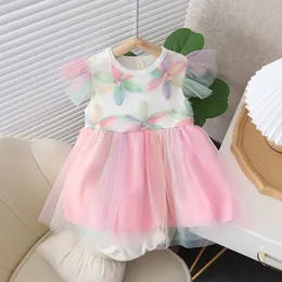 Sommerkleid für Neugeborene, Mädchen, niedliches Blumen-Prinzessinnenkleid für Mädchen, Babykleidung, 1 Jahr Geburtstagsparty, Kleider, Kleinkindkleidung