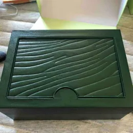 Uhrenbox Green Brand Original mit Karte und Dokumentenzertifikat Handtaschenbox für 116610 116660 116710 Uhren221w