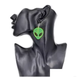 Charm Mode kreative grüne Alien-Simulation von Mineralwasserflaschen Ohrringe süße handgemachte Damenschmuck Drop Lieferung Dha0K