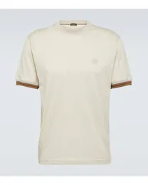 Designer män t shirt loro piana herrar vit bomull tröja t-shirt korta ärmar toppar sommar t-shirt