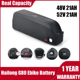 HAILONG EBIKE BATTERY 48V 21AH SHARK JUMBO BATTERY 52V 21AH ELECTRIC BIKE Lithinum Ion Batteries for 1500W/1000W/750W Bafang/Voilamart/Tongshengモーター