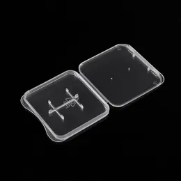 2 I 1 Standard Memory Pack Box Card Case Holder Micro SD TF Card Storage Transparent Plastic Boxes3390