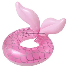 Kids Air Inflator tubes Swim Neck Float Ring Baby Swimming Circle Summer water sportster lounge toy children floating floats inftant inflatable mattress