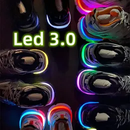 Track -LED -Designerschuhe Herren Trainer Tracks Sneakers Damen Luxus Tess.S. Gomma Leder Nylon gedruckte Plattform