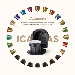 Strumenti Adattatore per capsule riutilizzabili riutilizzabili per capsule di caffè Nespresso Converti con baccello adattatore per accessori Gusto Hine