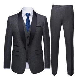 Grau Maßgeschneiderte Männer Mantel Hose Design Für Männer Marineblau Hochzeitsanzüge Formelle Business Büro Prom Tragen Blazers247c