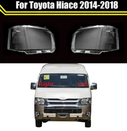 Auto Head Lamp-fodral för Toyota Hiace 2014-2018 Transparent Caps bilens strålkastslampa