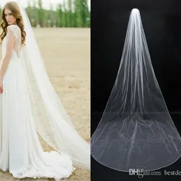 2017 Nyaste ett lager med Comb Veil Re-Embroidered Soft Tulle Bridal Veil Ivory Spets kammussla Veil Wedding Bridal Accessories CPA0298C