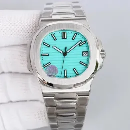 남성 시계 디자이너 Pateks Nautilus 시계 고품질 40mm 노틸러스 5711 부티크 스틸 스트랩 디자이너 남성용 도매 시계 선물 다이아몬드 시계