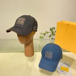 Man Ball Caps Designer Mektupları Cap Yıkanmış Denim Şapkalar Sokak Stili Kadın 2 Renk Casquette Yetişkin Ayarlanabilir