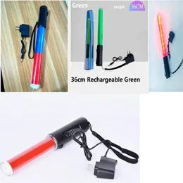 Rechargeable LED Fire Control Fluorescent LED Road Traffic Police Safety Command Baton Evacuation Lifesaving Indicator230l