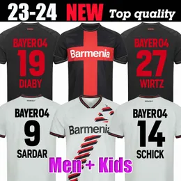 23 24 Soccer Jerseys Home 2023 2024 DEMIRBAY Wirtz BAKKER BAILEY Away CH Aranguiz Paulo Schick Camisetas Men Football Shirt top