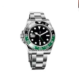 A brand-new mens gmt watch 41mm Green black ceramic Sprite circle Mechanical cal 3186 Automatic Sapphire mens men b p Wristwatch 249l