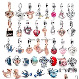 DHgate Pandora Charms 2023 Summer Collection 925 Sterling Silver Crab Jellyfish Butterfly Pendant for Original Pandora Bracelet Necklace Travel Drop Delivery Jewelry