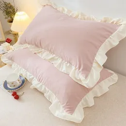 Pillow Case Princess Pillowcases With Ruffles Multiple Sizes Cover Comfortable For Adults Kids 230721