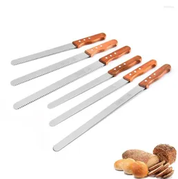 Выпечка инструментов нержавеющая длина 10/12/14 дюймов Slicer/нарезанный хлеб -сталь стальной багаж