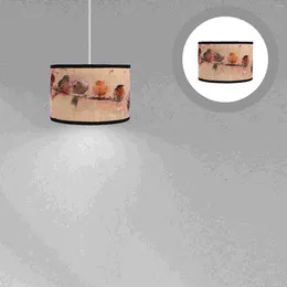 Hängslampor porslin stilig lampskärm bambu ljuskronor täcker hushåll utsökta hängande dekoration