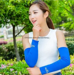 Summer Hicool Ice Silk Arm Sleeve Sun Protection UV Protector Summer Arms Cover Outdoor Sports Cycling Arm Warmers Protective Gear