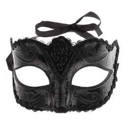 1PCS Halloween Sexy Eye Mask Black White Lace Venetian Masquerade Tiara Sexy Women Mask Mask