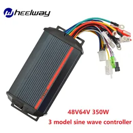 Zaagbladen 48/64v 350w 500w 800/100w Three Mode Sine Wave 6 Tube Electric Vehicle Controller Two Wheeler Dc Brushless Controller Accessorie