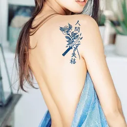 Ört tatuering klistermärken växter semi-permanent vattentät tatuering juice tatuering klistermärken