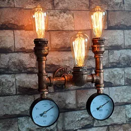 Wall Lamp Retro Loft For Shop Restaurant Industrial Background Sconce Lights Hallway Vintage Water Pipe Decoration Lighting