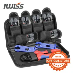 Aksesuarlar IWISS Güneş PV Panel Terminalleri Sıkışma Aracı Seti LY2546B Suçlu Pense El Takım Kiti IWS3/4 Güneş Wire Connectors Press pense