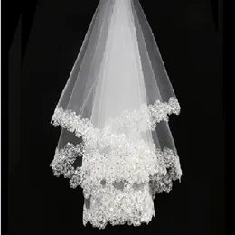 2017 new accessories charming wedding the bride's wedding veil of no comb veil ED889 sequins applique veil263K