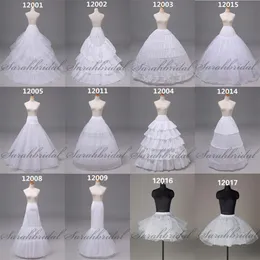 Finns i lager sjöjungfru bollklänning långa korta bröllopsklänningar brudklänningar petticoat underskirt mer volym264q