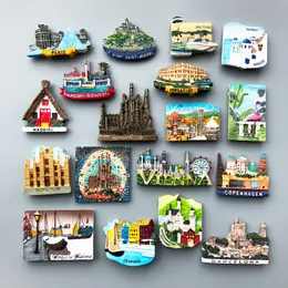 Kylmagneter land Frankrike Florida Flamingo Island Dutch Florence Magnet Sticker World Travel Souvenir Magnetic 230721