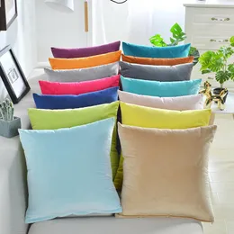 Cushion Solid Veet Pillow Cushion Cover Home New Year Decorative 40*40/45*45/50*50/55*55/60*60cm Kussenhoes Housse De Coussin Cojines