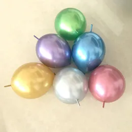 Cuscino 50pcs 612 pollici cromo metallico palloncini decorazioni per feste di nozze per la casa rifornimenti per la doccia baby shower balon matrimoniale arredamento