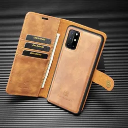 Plånböcker 2 i 1 Fall för OnePlus 8T 10Pro 10R Ace 6 8Pro 9Pro 9RT Case Pu Leather Coque för OnePlus Nord 2 N200 N20 Cover Plånboksficka