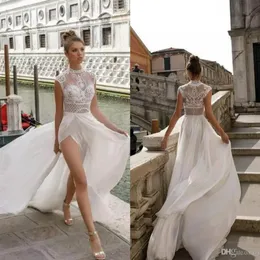 Julie Vino 2020 Свадебные платья Bohemia Sexy High Slits кружев