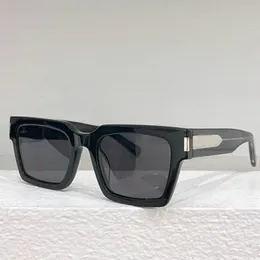 Occhiali da sole in fibra di acetato SL572 occhiali da sole quadrati firmati da donna occhiali da sole da uomo con montatura rettangolare tartarugata per il tempo libero e le vacanze da spiaggia