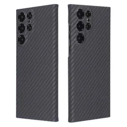 삼성 S22 Ultra Case Aramid Fiber Samsung Galaxy S23 Ultra Cover 용 Shopproof Phone Shell의 Messen Carbon Fiber Case Case