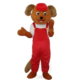 trajes de mascote de castor vermelho halloween roupa de personagem de desenho animado roupa de festa ao ar livre de natal tamanho adulto roupas de publicidade promocional