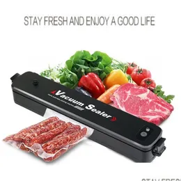 Outros Home Garden Electric Vacuum Packing Food Sealer Pack Sealer Package Bag Hine Electrodomésticos Com 15 Pcs Sacos Eua/Reino Unido/Eu Dhd1K