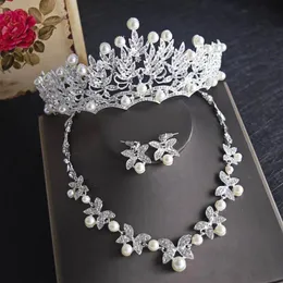 Luxuosa folha de cristal bling nupcial joias de casamento colar de coroa conjuntos de brincos joias de festa de quinceanera eventos formais nupcial Jew262t