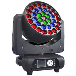 2 Stück Zoom Wash Aura Moving Head LED 37x15 W RGBW 4 in 1 Led DMX Bühne Disco Moving Head Lichter