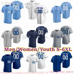 Anpassad NCAA S-6XL Baseball Jersey 5 George Brett 13 Salvador Perez 7 Bobby Witt Jr. 27 Adalberto Mondesi 16 Andrew Benintendi 17 Hunter Dozier Singer Stitched Jerseys