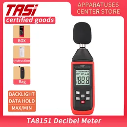 Bullermätare TASI TA8151 Digital ljudnivåmätare Brus Tester Sound Detector Decible Monitor 30-130DB Ljudmätinstrument Alarm 230721