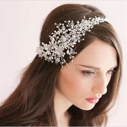 Underbara kristallbröllop Brudtiaras Crown Wedding Hair Jewelry 2015 Bridal Headpiece Hair Accessory Wear Hair Accessories Headd3001