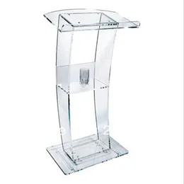 Kościół akrylowy podium Wysoka jakość rozsądna tanie przezroczyste akrylowe podium pulpit pulpit LECTERN ACRYLIC POUMS LECTERN295B