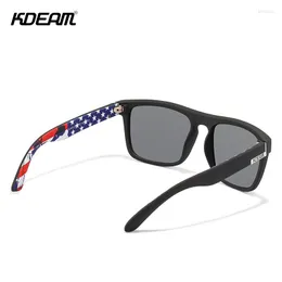 Occhiali da sole Sport Brand KDEAM Fashion Polarized Trend Pattern Frame Pochromic Night Vision Driving Party Eyewear HD Shades