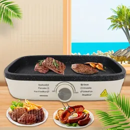 Royalstar Electric Grill Electric Grill Plate Household Multi-functional High-power Smokeless Non-stick Integrated Rotisserie Rotisserie Oven Electric Grill