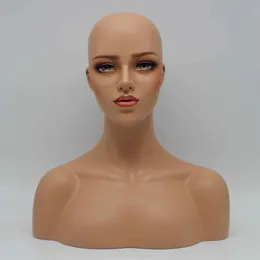 Kobieta realistyczna głowa manekina na perukę i biżuterię Display281l