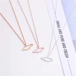 30PCS Small Caribbean Sea Island Jamaica Map Necklace Outline Country of Jamaican Continent Chain Necklaces for African Jewelry281S