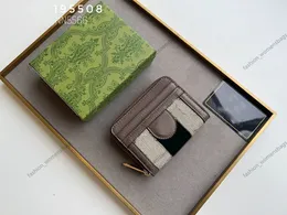 3A مصمم بطاقة حامل البطاقة CASE CASE Luxury Luxury 195501 Mini Wallet Canvas Leath